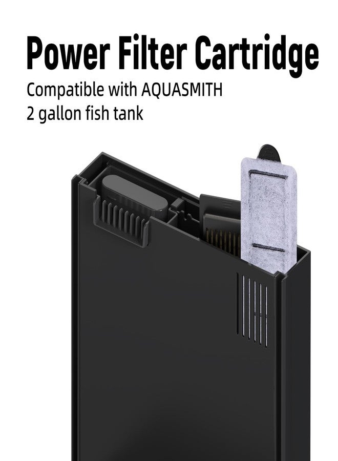 AQUASMITH Small Filter Cartridge Compatible Filters, Aquarium Fish Tank Filter Cartridges Replacement for Aquarium Filters Size 2.5/6 - Image 4